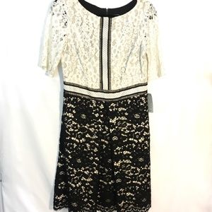 Vince Camuto - Black & White Dress - Sz 10